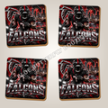 Atlanta Falcons full-coverage ceramic coaster set of four - Blue Butterfly Boutique