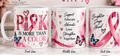 Pink Is More Than a Color breast cancer 15 oz mug product mockup