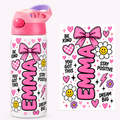 Personalized Be Kind Dream Big kids bottle mockup