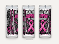 Real Men Support the Fight breast cancer awareness 20 oz tumbler mockup
