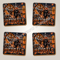 Cincinnati Bengals full-coverage ceramic coaster set of four - Blue Butterfly Boutique