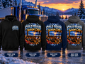Cold Roads. Warm Cab. Long Haul Legacy hoodie in Black, Navy, and Dark Grey