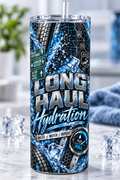 Long Haul Hydration 20oz tumbler mockup - Long Haul Legacy