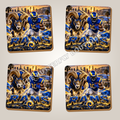 Los Angeles Rams full-coverage ceramic coaster set of four - Blue Butterfly Boutique