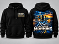 Miles Before Morning Long Haul Legacy black pullover hoodie front and back