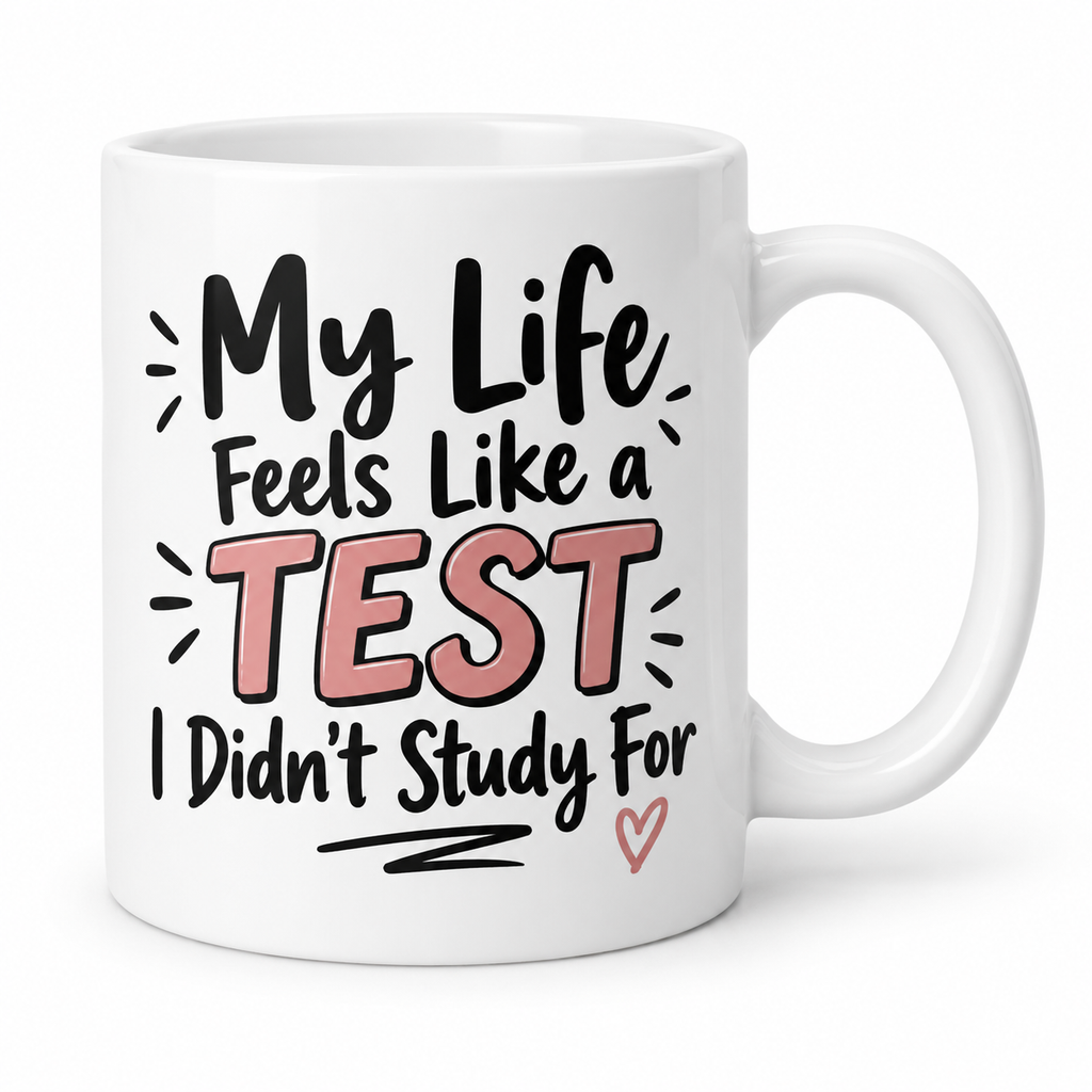 My Life Feels Like a Test I Didn't Study For mug - New Design
