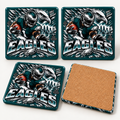 Philadelphia Eagles full-coverage ceramic coaster set of four - Blue Butterfly Boutique