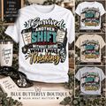 I Survived Another Shift Without Saying What I Was Thinking teal gold T-shirt listing mockup