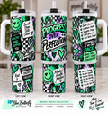 Progress Over Perfection 40 oz mental health tumbler mockup