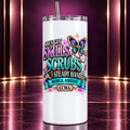 She's Got Skills, Scrubs & a Steady Hand medical assistant white 20 oz tumbler