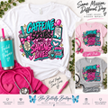 Caffeine Scrubs and Saving Lives feminine Stable-ish healthcare T-shirt mockup
