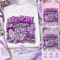 Healthcare Looks Good On Me purple feminine Stable-ish T-shirt mockup