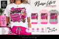 Running on Caffeine Clinical Judgment and Prayer T-shirt mockup in White Light Pink and Sport Grey