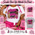 Scrubs Hair Up Attitude On Point Stable-ish healthcare T-shirt mockup with African American version