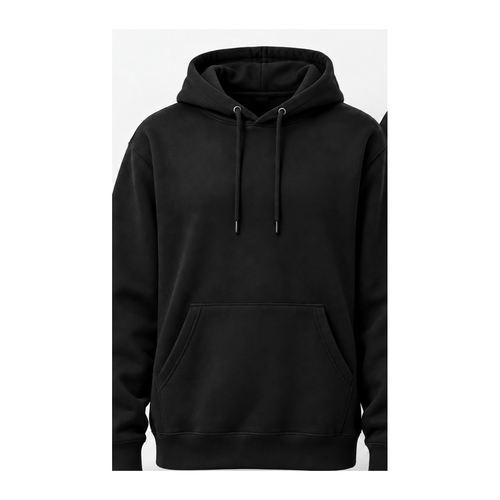 Capricorn black pullover hoodie blank front