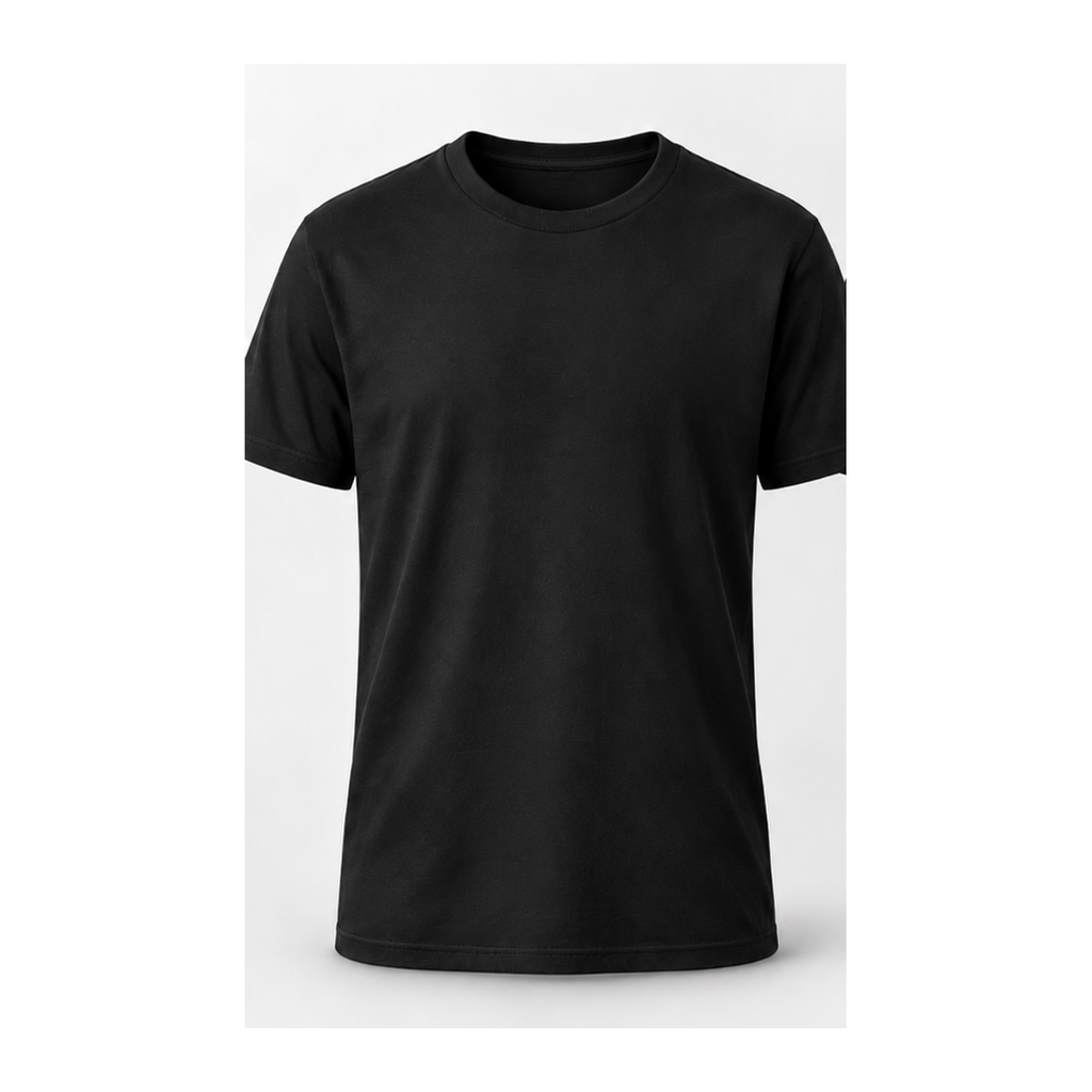 Capricorn black unisex T-shirt blank front