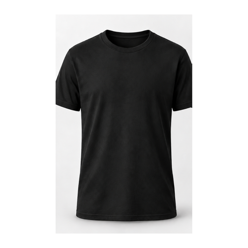 Capricorn black unisex T-shirt blank front